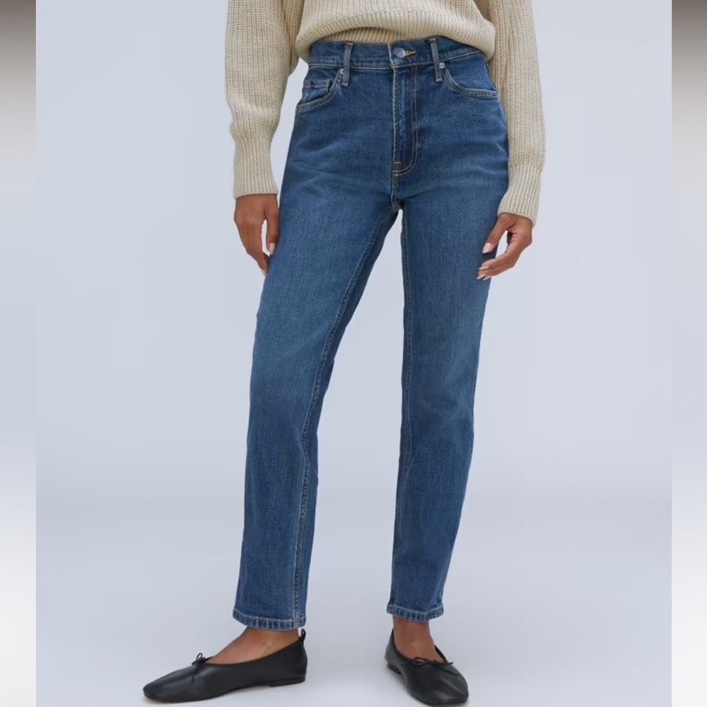 Everlane High Rise Straight jean size 28 ankle